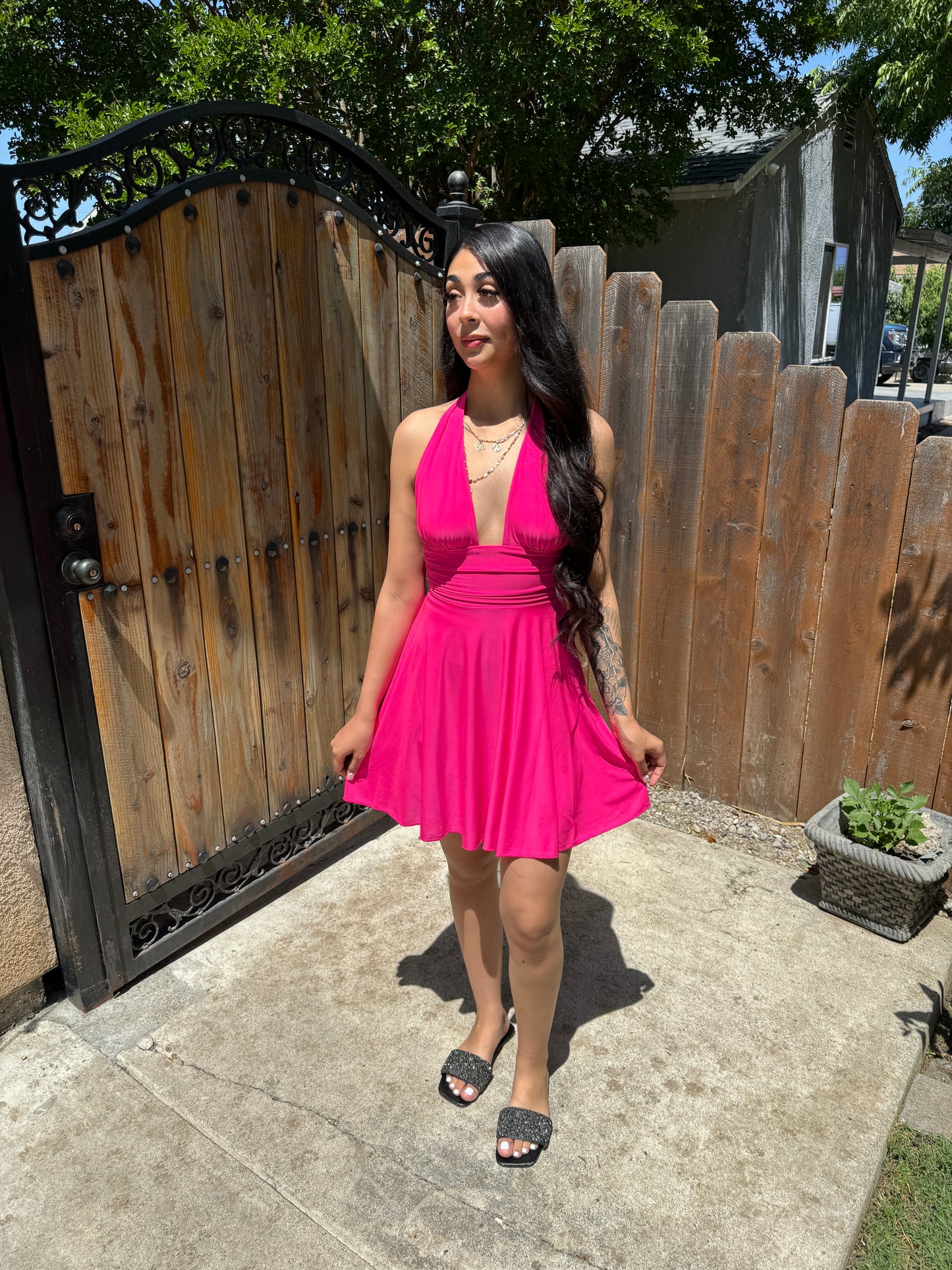 Sunny pink dress