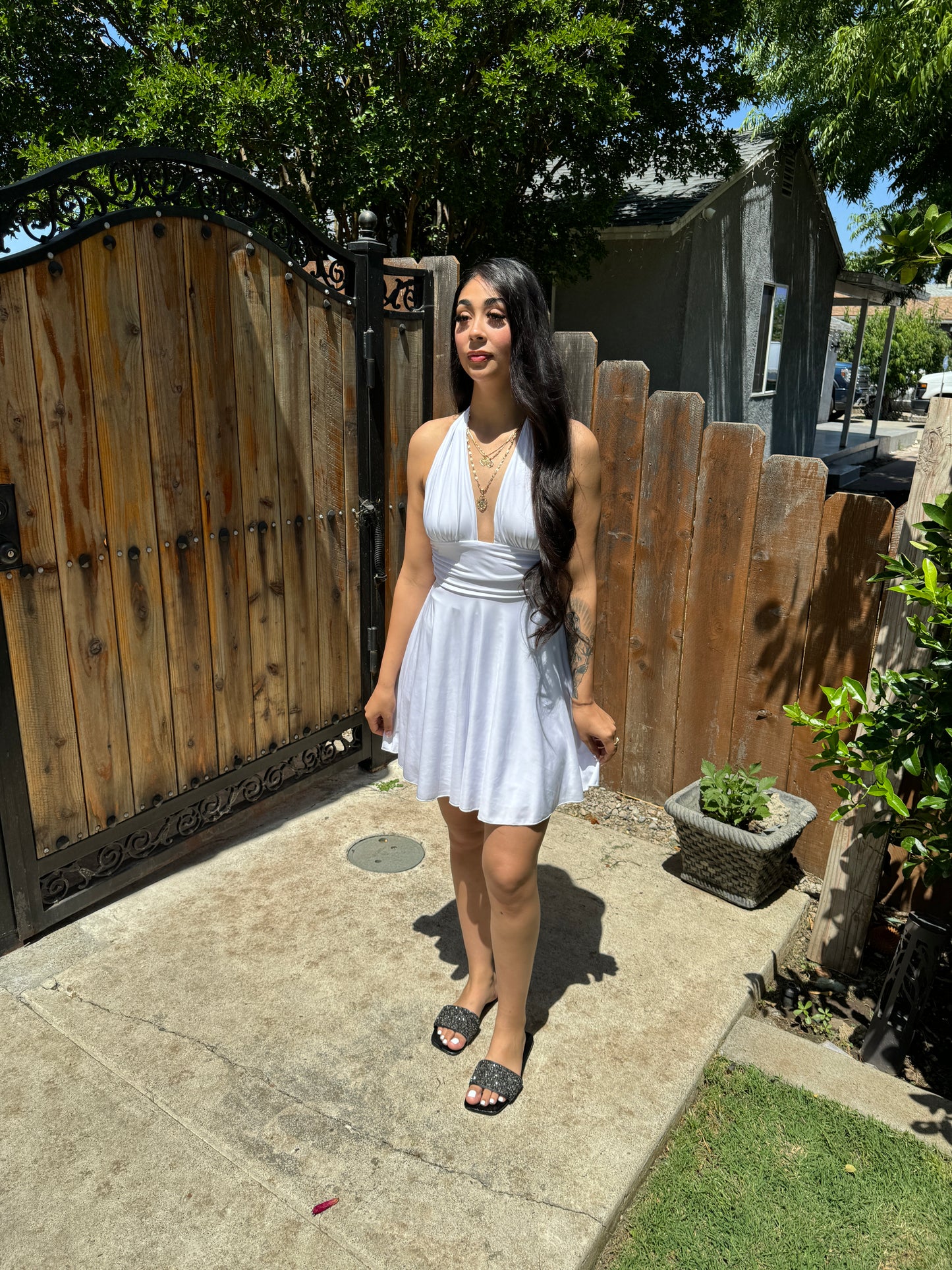 Sunny white dress
