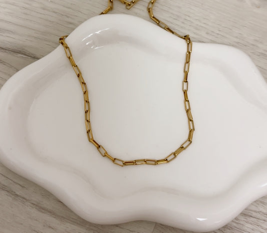 Rope gold necklace